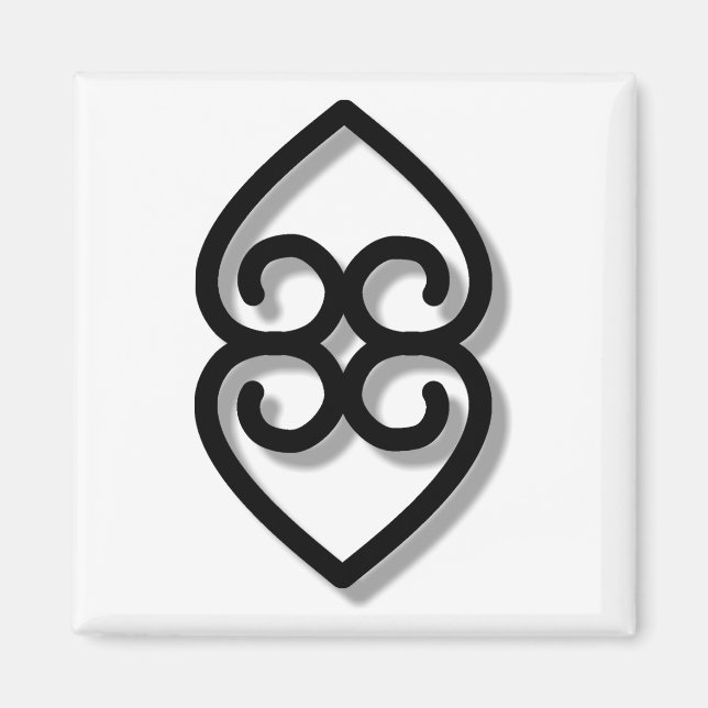 Adinkra - earth-BW Magnet (Front)