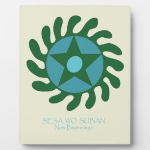Adinkra Sesa Wo Suban - New Beginnings Plaque