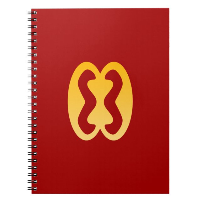 Adinkra Symbol (Human Relations) Spiral Notebook (Front)