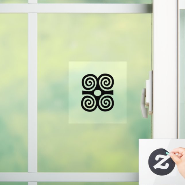 Adinkra Symbol (Humility) Window Cling (Home)