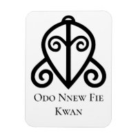 Adinkra Symbol ODO NNEW FIE KWAN Love...