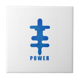 Adinkra Symbol Power Okodee Mmowere Gift Idea Ceramic Tile