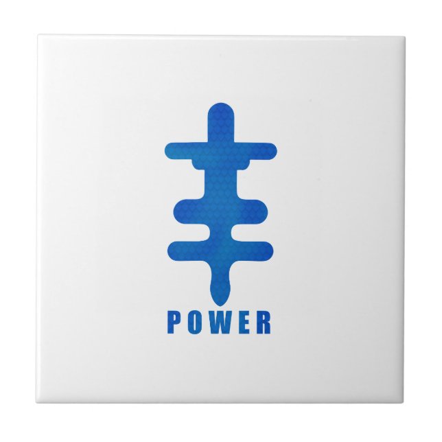 Adinkra Symbol Power Okodee Mmowere Gift Idea Ceramic Tile (Front)