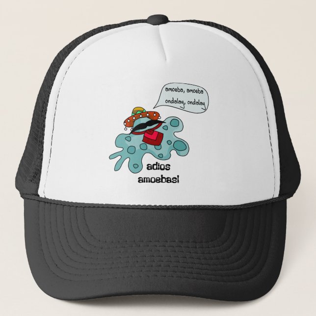Adios Amoebas Trucker Hat (Front)