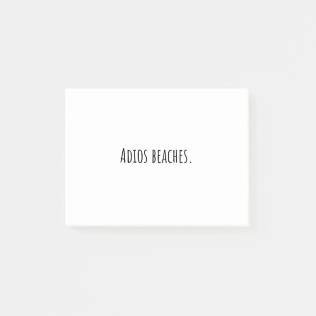 Adios beaches. post-it notes (Front)