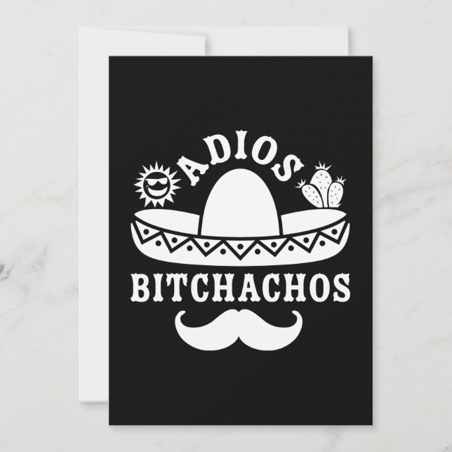 Adios Bitchachos Cinco De Mayo Holiday Card (Front)