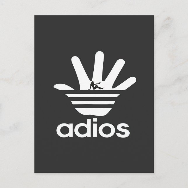 adios holiday postcard (Front)