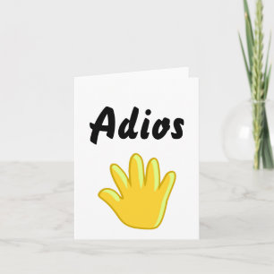 Adios      note card