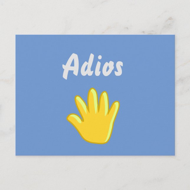 Adios                         postcard (Front)