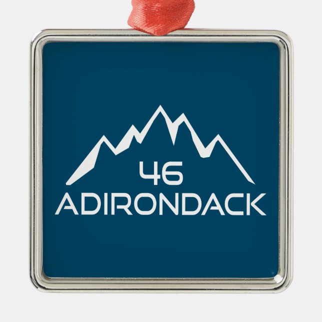 Adirondack 46 Mountains Metal Ornament (Front)