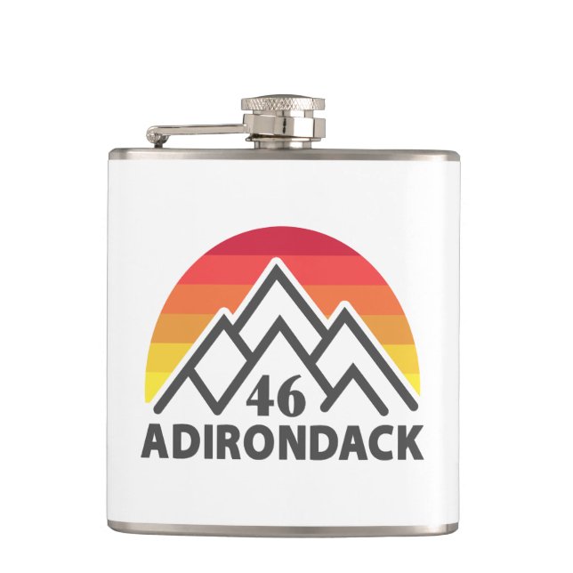 Adirondack 46 Rainbow Hip Flask (Front)