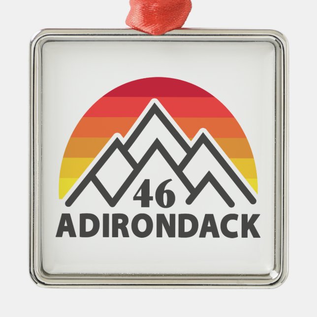 Adirondack 46 Rainbow Metal Ornament (Front)