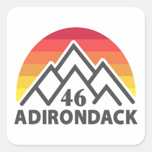 Adirondack 46 Rainbow Square Sticker
