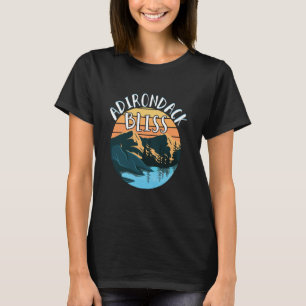 Adirondack Bliss Retro Mountain Lake George Sunset T-Shirt