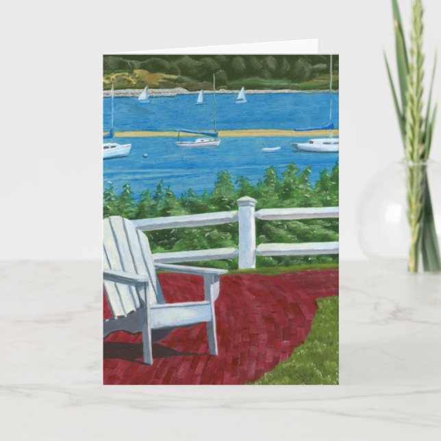 Adirondack Chair Painting Thank You Card (Front)