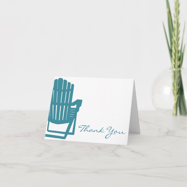 Adirondack Chair Thank You Card (Front)
