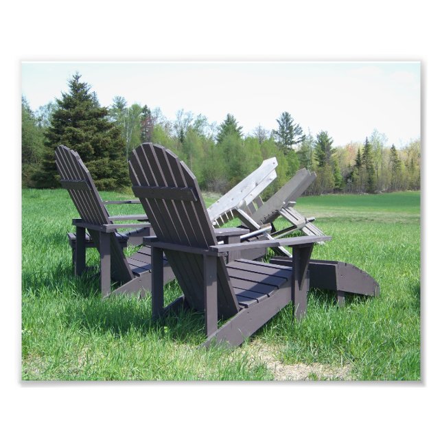 Adirondack Chairs Photo Print (Front)