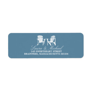 Adirondack Chairs   Return Address Label