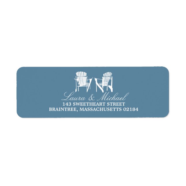 Adirondack Chairs | Return Address Label (Front)