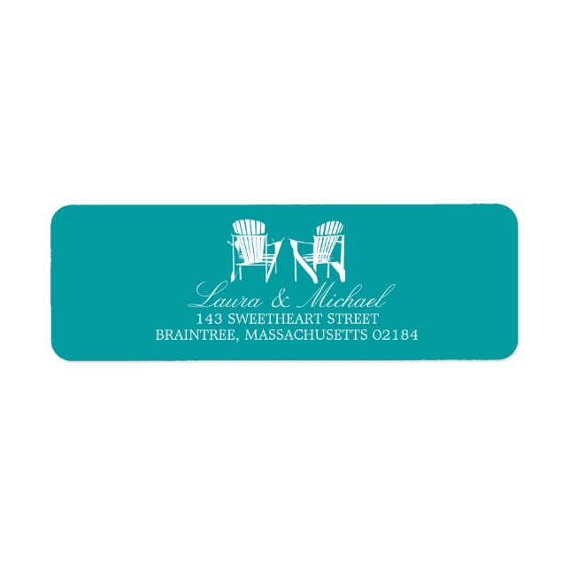 Adirondack Chairs | Return Address Label (Front)