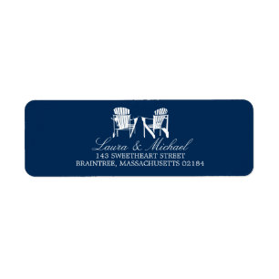 Adirondack Chairs   Return Address Label