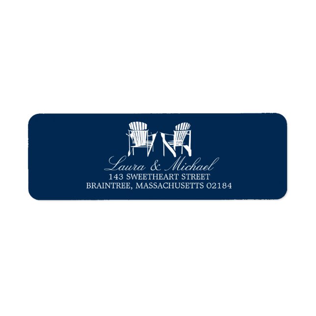 Adirondack Chairs | Return Address Label (Front)