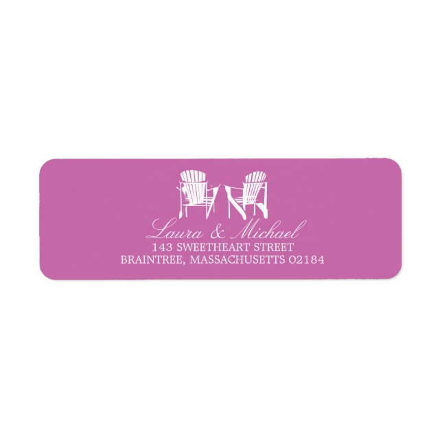 Adirondack Chairs | Return Address Return Address Label (Front)