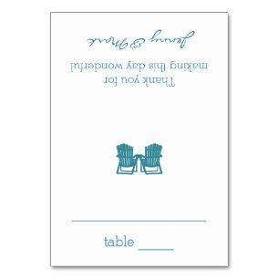 Adirondack Chairs Seating Card