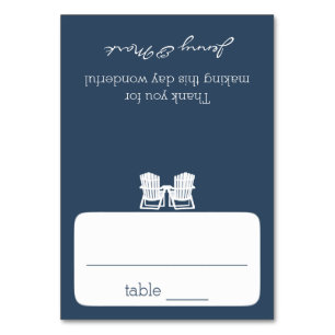 Adirondack Chairs Seating Card