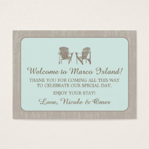 Adirondack Chairs Wedding Favour Tag