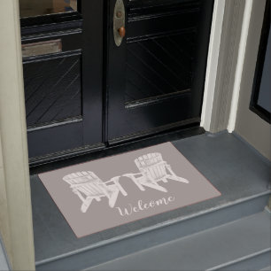 Adirondack Chairs Your Colour and Text Doormat