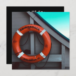 adirondack ferry lifesaver invitation