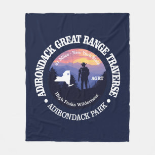 Adirondack Great Range Trail (rd2) Fleece Blanket