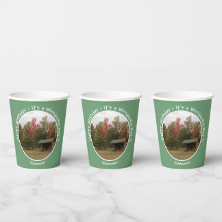 Adirondack Lean-to in Autumn Birthday Party Items Paper Cups