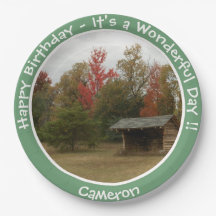 Adirondack Lean-to in Autumn Birthday Party Items