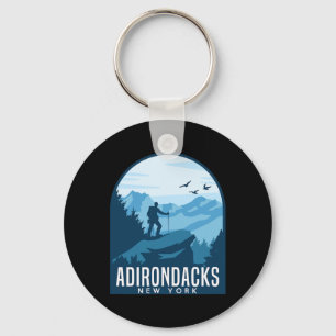 Adirondack Mountain Climbing Hiking Mountaineer Ad Key Ring