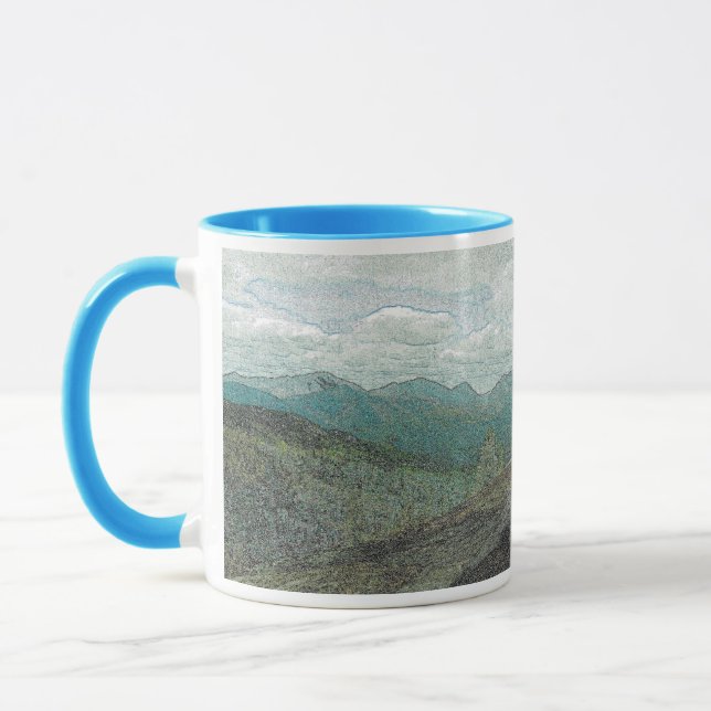 Adirondack Mountain Peaks Panorama Mug (Left)