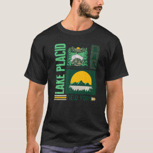 Adirondack Mountains Lake Placid New York Vintage  T-Shirt