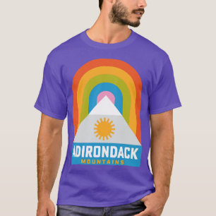 Adirondack Mountains New York Rainbow Hiking T-Shirt