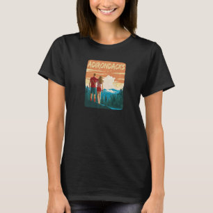 Adirondack Mountains Park Hiking Couple Forest Adi T-Shirt