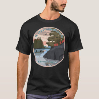 Adirondack Mountains Vintage Design Active T-Shirt