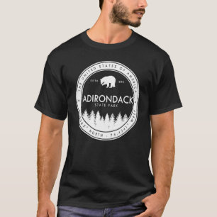 Adirondack State Park T Shirt Emblem Mountains New
