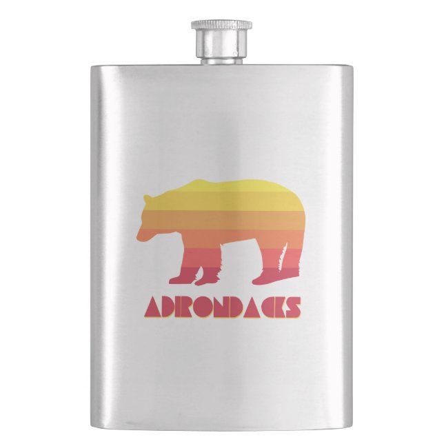 Adirondacks Bear Hip Flask (Front)