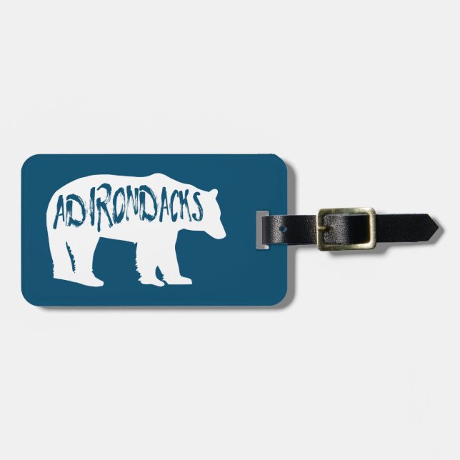 Adirondacks Bear Luggage Tag (Front Horizontal)