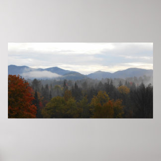 Adirondacks High Peaks Mountains Autumn Poster