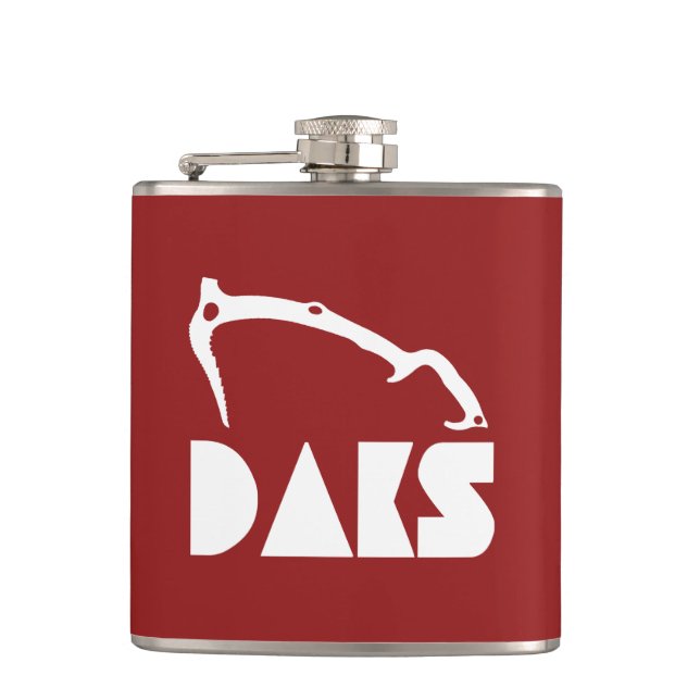 Adirondacks Ice Climbing Hip Flask (Front)