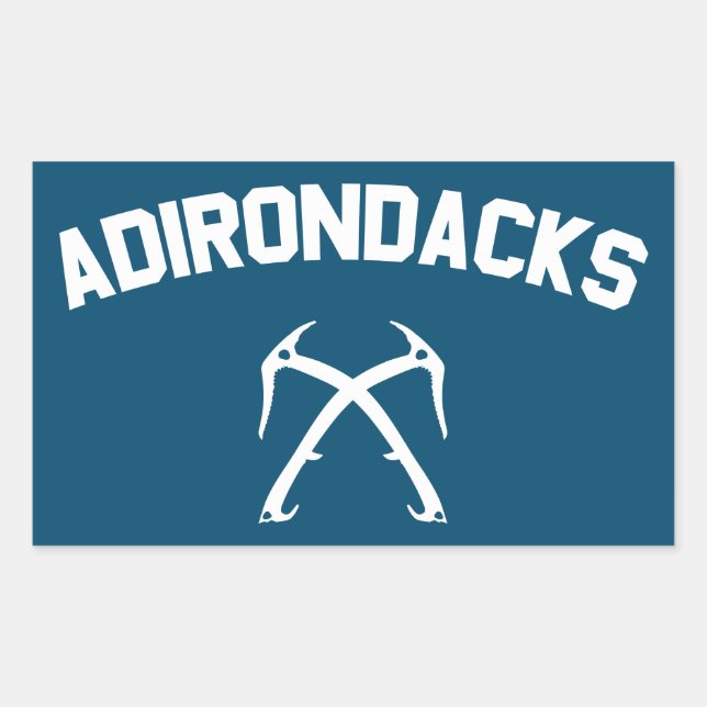 Adirondacks Ice Climbing Rectangular Sticker (Front)