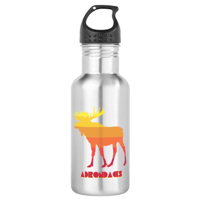 Adirondacks Moose 532 Ml Water Bottle (Front)