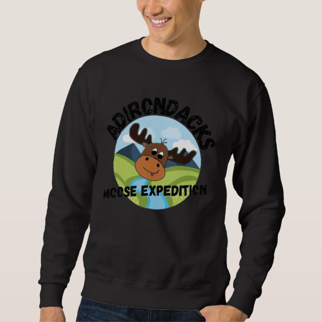 Adirondacks Moose Expedition Sweatshirt (Front)