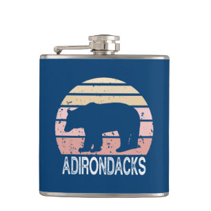 Adirondacks Retro Bear Hip Flask